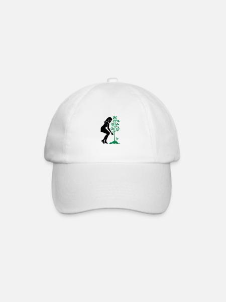 Einpflanzen Naturschutz Baum - Baseballkappe - Weiß/Weiß