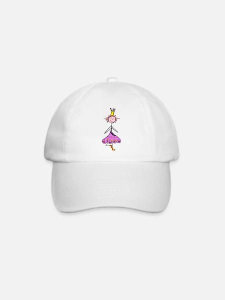 Yoga Prinzessin - Baseballkappe - Weiß/Weiß