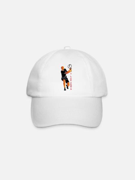 tennis5 - Baseballkappe - Weiß/Weiß