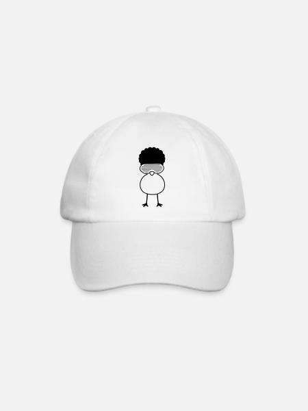 Funky Chick - Baseballkappe - Weiß/Weiß