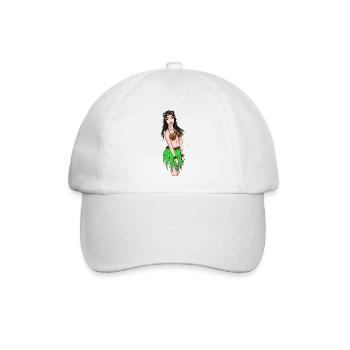 Hawaiian Mädchen Fantasy Erotic Urlaub Strand sex - Baseballkappe - Weiß/Weiß - Vorne