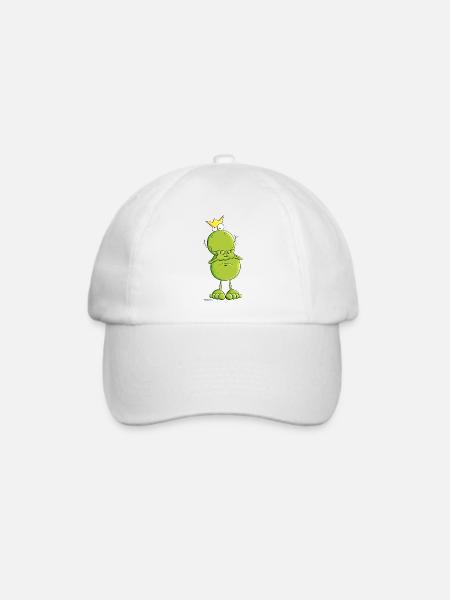 Frosch mit Krone - Baseballkappe - Weiß/Weiß