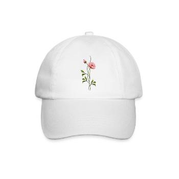 Bunte blume - Baseballkappe - Weiß/Weiß - Vorne