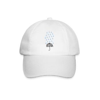 Regenschirm - Baseballkappe - Weiß/Weiß - Vorne