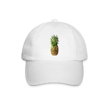Ananas - Baseballkappe - Weiß/Weiß - Vorne