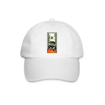 Geld Bargeld - Baseballkappe - Weiß/Weiß - Vorne