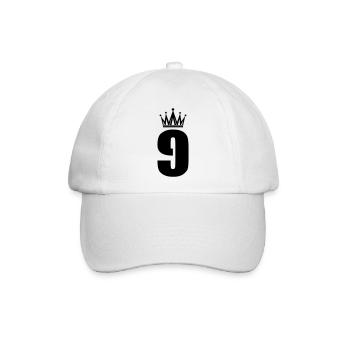 9 - Baseballkappe - Weiß/Weiß - Vorne