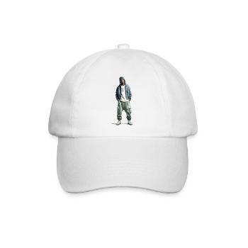 Hiphop - Baseballkappe - Weiß/Weiß - Vorne