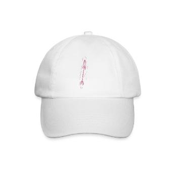 pfeil in pink - Baseballkappe - Weiß/Weiß - Vorne