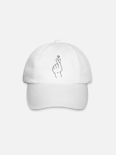 Koreanisch für Liebe - Baseballkappe - Weiß/Weiß