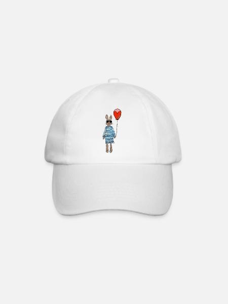 Osterhase - Baseballkappe - Weiß/Weiß