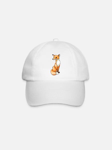 Fuchs - Baseballkappe - Weiß/Weiß