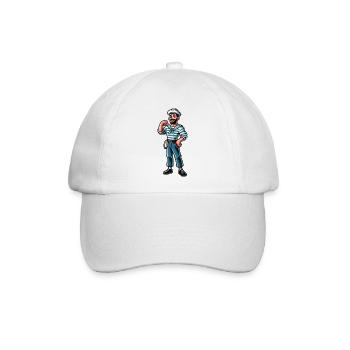 Seemann Kapitän - Baseballkappe - Weiß/Weiß - Vorne