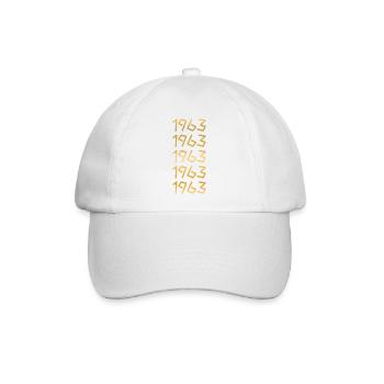 Freizeit 1963 - Baseballkappe - Weiß/Weiß - Vorne