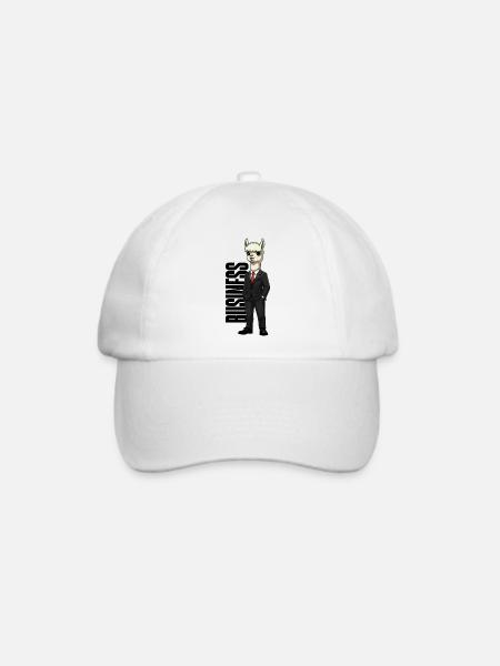 Business Alpaka - Baseballkappe - Weiß/Weiß