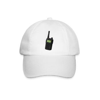 Retro Funkgerät Motiv - Baseballkappe - Weiß/Weiß - Vorne