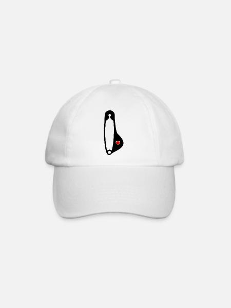 Sicherheitsnadel Näherin Schwangerschaft - Baseballkappe - Weiß/Weiß