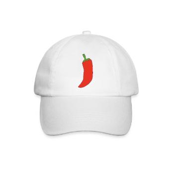 Feurige peperoni - Baseballkappe - Weiß/Weiß - Vorne