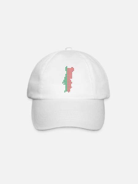 Portugal - Baseballkappe - Weiß/Weiß