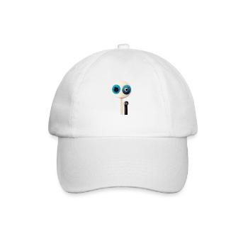 Zwei Augen Paare - Baseballkappe - Weiß/Weiß - Vorne