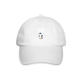 Still aber tödlich Psychopatisch Gift - Baseballkappe - Weiß/Weiß - Vorne