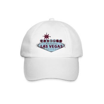 las vegas - Baseballkappe - Weiß/Weiß - Vorne