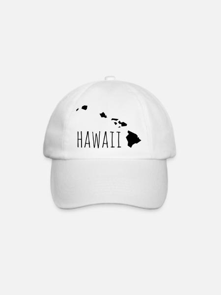 hawaii - Baseballkappe - Weiß/Weiß