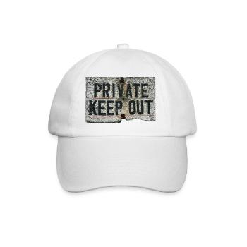 PRIVATE - Baseballkappe - Weiß/Weiß - Vorne
