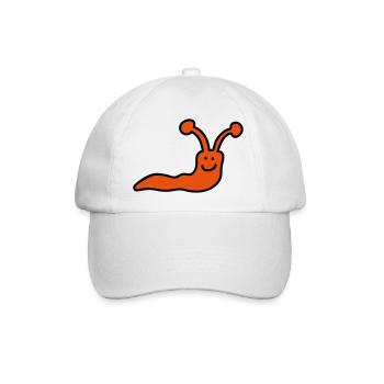 Schnecke - Baseballkappe - Weiß/Weiß - Vorne