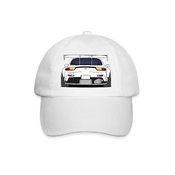 rx7rear white - Baseballkappe - Weiß/Weiß - Vorne