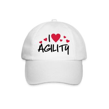 agility - Baseballkappe - Weiß/Weiß - Vorne
