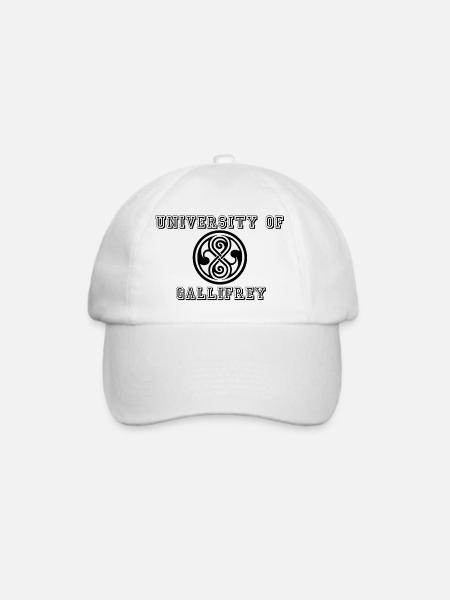 TimeLord University - Baseballkappe - Weiß/Weiß