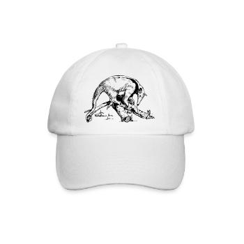 Ameisenbär - Baseballkappe - Weiß/Weiß - Vorne