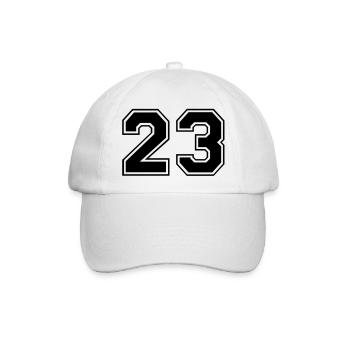 23 - Baseballkappe - Weiß/Weiß - Vorne