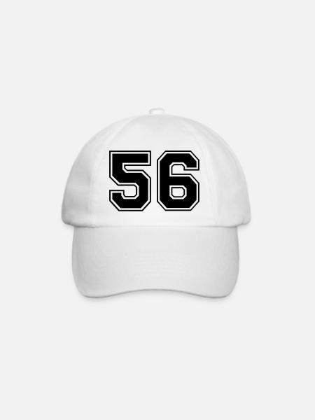 56 - Baseballkappe - Weiß/Weiß