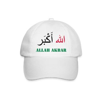 Allah Akbar - Baseballkappe - Weiß/Weiß - Vorne