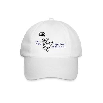 Früher Vogel - Baseballkappe - Weiß/Weiß - Vorne