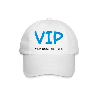 Very Important Papa :) - Baseballkappe - Weiß/Weiß - Vorne