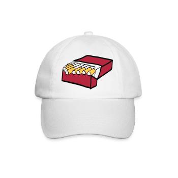 Zigaretten - Baseballkappe - Weiß/Weiß - Vorne