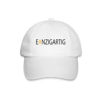 Einzigartig - Baseballkappe - Weiß/Weiß - Vorne
