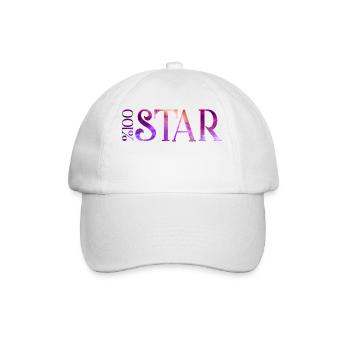 Star - Baseballkappe - Weiß/Weiß - Vorne