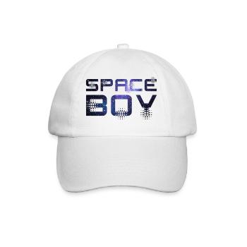 Weltall Junge - Baseballkappe - Weiß/Weiß - Vorne