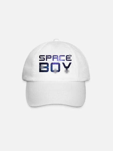 Weltall Junge - Baseballkappe - Weiß/Weiß