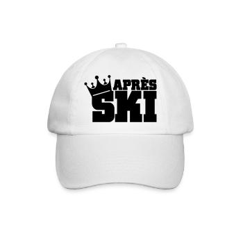 apres ski - Baseballkappe - Weiß/Weiß - Vorne
