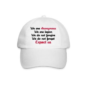Anonymous - Baseballkappe - Weiß/Weiß - Vorne