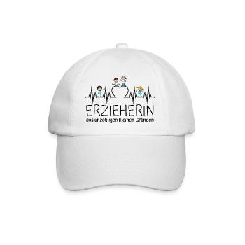 Erzieherin aus unzähligen kleinen Gründen - Baseballkappe - Weiß/Weiß - Vorne