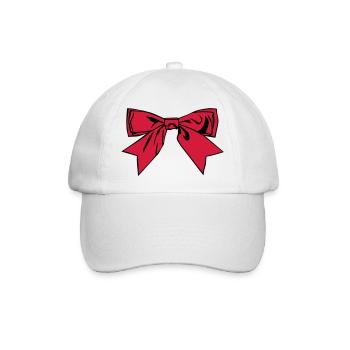 Schleife - Baseballkappe - Weiß/Weiß - Vorne