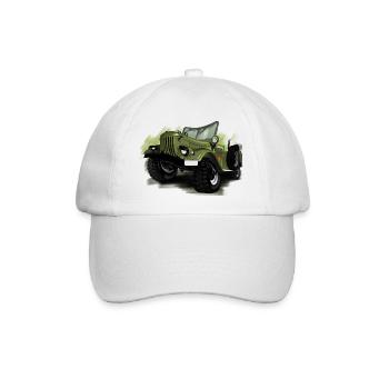 GAZ 69 - Baseballkappe - Weiß/Weiß - Vorne