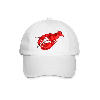 hummer speise koch - Baseballkappe - Weiß/Weiß - Vorne
