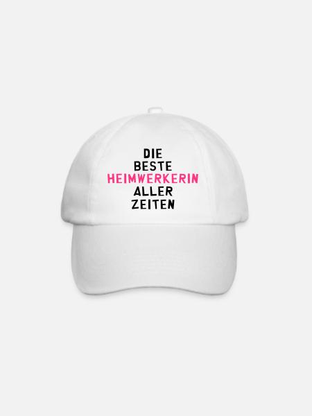 Heimwerker Heimwerkerin Heimwerken basteln Bastler - Baseballkappe - Weiß/Weiß
